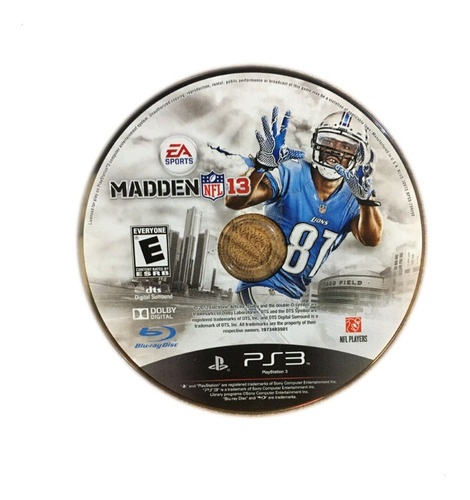 Madden Nfl 13 - Playstation 3 Usado Para Ps3 Blakhelmet C