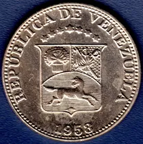 Comprar 12 1\u002F2 Céntimos 1958 Moneda De Venezuela Locha 