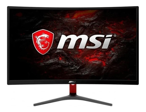 Monitor gamer curvo MSI Optix G24C led 23.6" negro y rojo 100V/240V