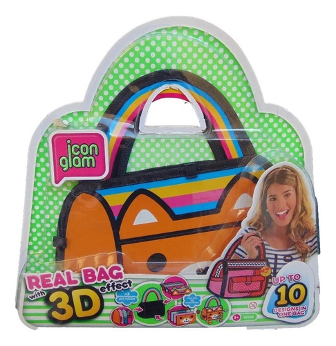 Cartera Icon Glam 3d Real Bag - Next Point Art. Md14102 Color Marrón/gato