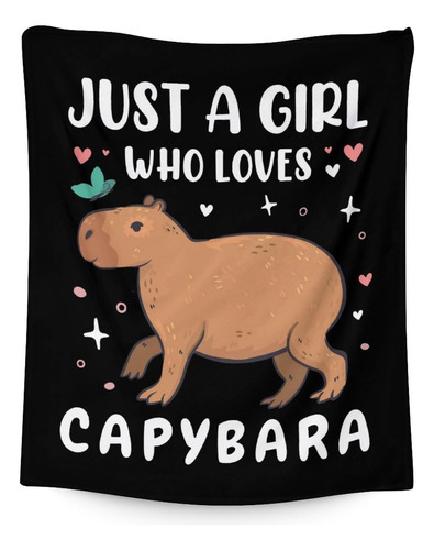 Capybara Blanket Gifts - Linda Manta De 80 X 60 Pulgadas Par