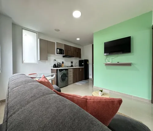 Se Alquila Lindo Apartaestudio En Quinto Piso Con Ascensor Para Renta Corta O De Larga Estancia