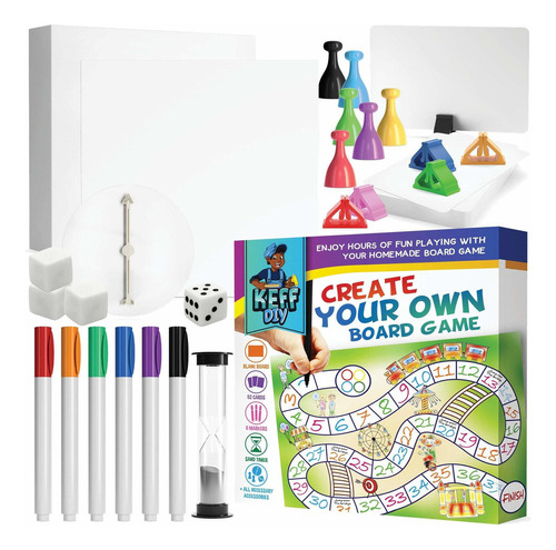 Juego De Mesa Keff Haz Tu Propio   Kit De  En Blanco Fr80jm