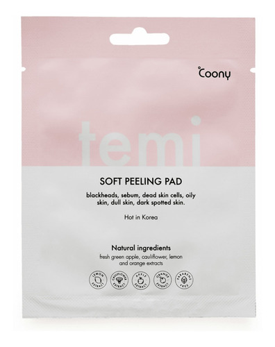 Coony Mascarilla Parche Facial Exfoliante Soft Peeling Pad