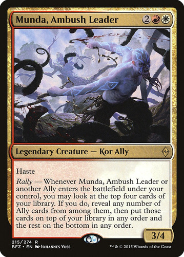 Cartas Magic Munda, Ambush Leader Battle For Zendikar Mtg