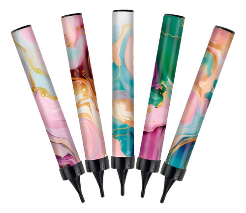 100 Velas Mágicas De 12.5cm Diseño Mármol Chispa Fria