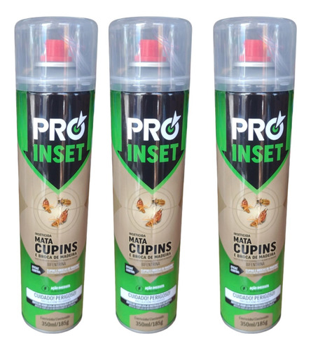 Cupim Extermina Protege Madeira Spray 400ml Kit C/3