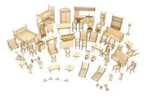 Comprar Muebles Para Casita Muñecas Lolita 56 Muebles Fibro Facil