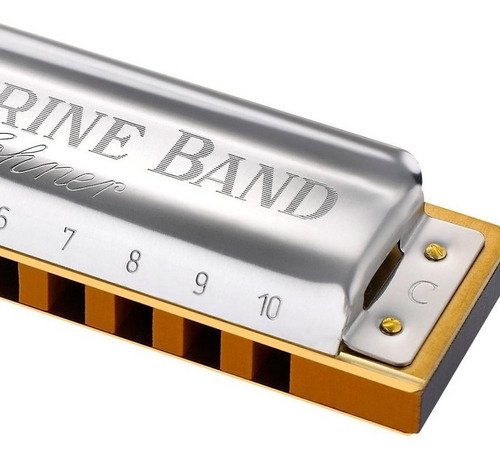 Imagem 4 de 7 de Gaita Harmônica Hohner Marine Band 1896/20 Em C (dó)