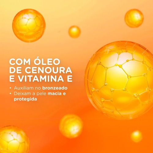 Óleo Bronzeador Protetor Solar Fps15 Cenoura & Bronze 110ml