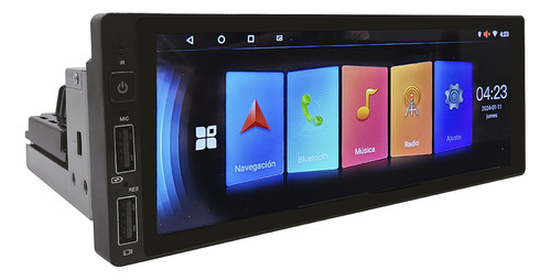 Pantalla Multimedia 6,8 Pulgadas 1 Din Carplay Android Auto