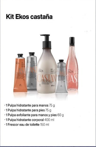 Natura Ekos Castaña Kit De Productos Mujer Bonita