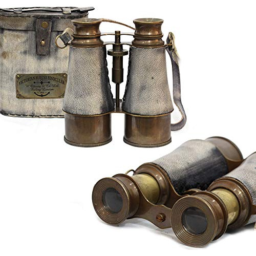 Nautical Vintage Antique Estilo Binocular Espigón Fvhre