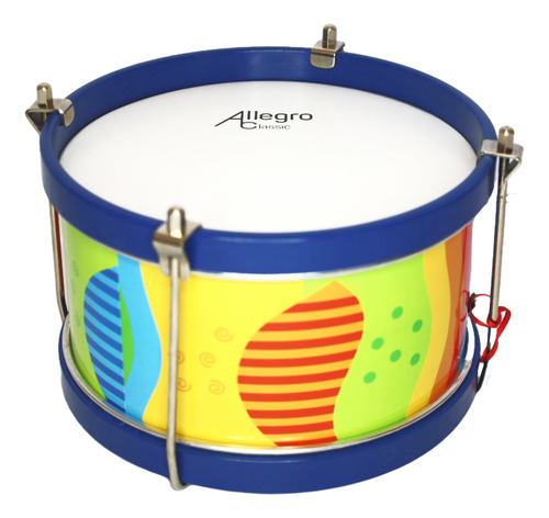 Tamborín Para Niños 8'' Diseño Multicolor All-tk-d Allegro