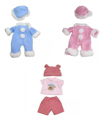 3x Ropa De Muñeca Hecha , Disfraces, S Para De 30 Cm