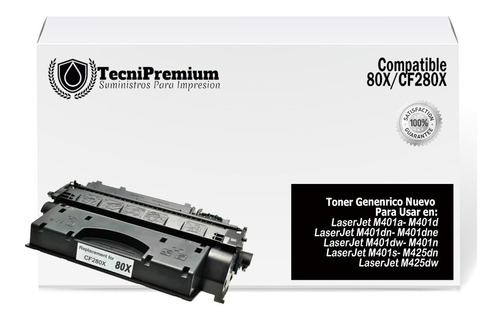 Toner Genérico 80x | Para Laserjet 400 M401a M401d M401dn 