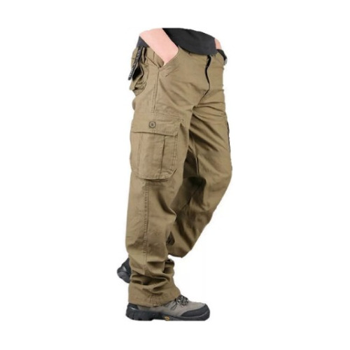 Pantalon Cargo Recto Gabardina