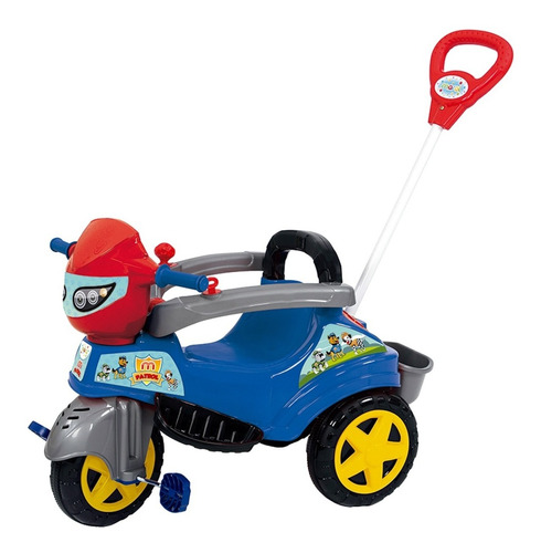 Triciclo De Passeio Baby City M Patrol Com Pedal Buzina Guia