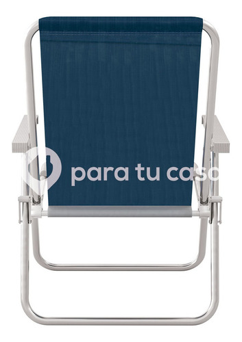 Sillón X2 Aluminio Playero Pescador Camping Alto Mor