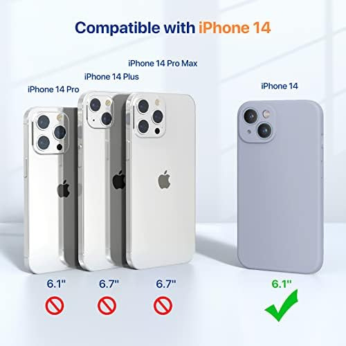 Capa Miracase Para iPhone 14 Com Capa De Calça Lavanda