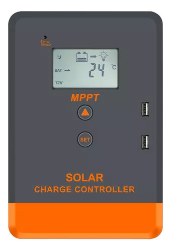 Controlador De Cargador Solar Powmr Mppt 20a 12v 24v