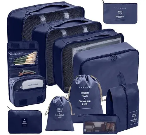 Kit Organizador De Ropa Viajero 11 Piezas