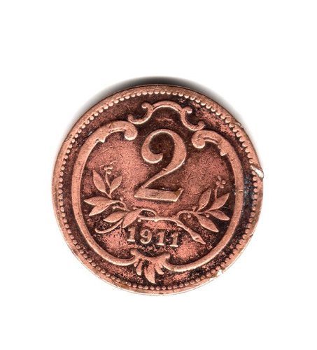 Austria Moneda 2 Heller Año 1911 Km#2801