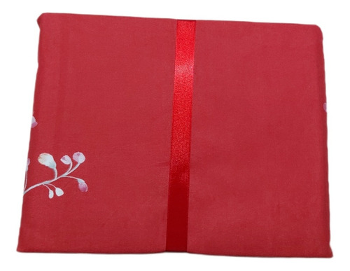 Juego Sábanas Bouquetex Amer 1 1/2 Plaza Twin 1500 Percale Terracota Floreado