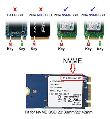 Tarjeta De Conversión Cablecc M.2 Ngff M-key Nvme Ssd Apta P