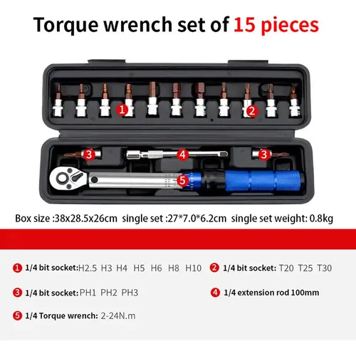 Zx Para Chave De Torque De Tração De 1/4 Para Motocicleta