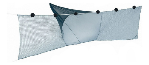 Arrastão P/ Despesca Tilapia Malha 5 50m C/funil 3mt Alt Azul
