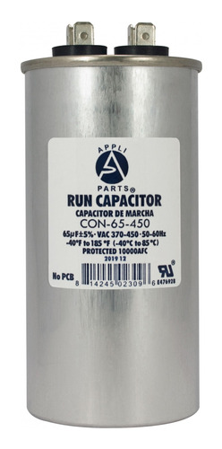 Appli Parts Condensador Capacitor De Marcha 65 Mfd Uf (