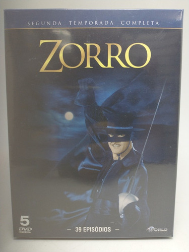 Zorro 2ª Temporada - Box Com 5 Dvds - Guy Williams