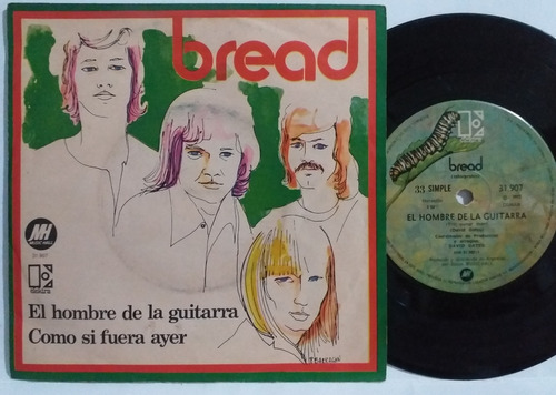 Bread - El Hombre De La Guitarra - Simple Vinilo Año 1972