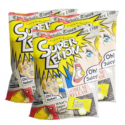 3 Pct Bala Super Lemon Japonesa Super Azeda 84g