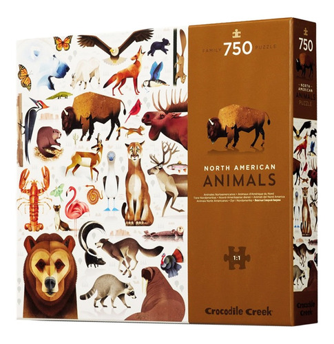 Puzzle 750 Piezas Animales Norte America Crocodile Pr