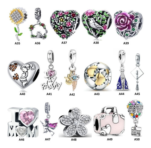 Berloque Prata925 Verdadeira Para Pulseira Pandora Ou Vivara