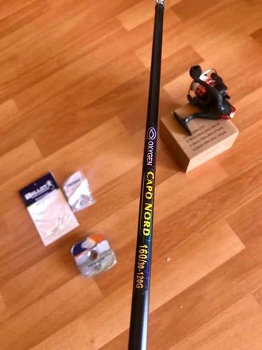 Combo De Pesca Pejerrey, Caña Pescar, Nylon Carrete Anzuelos