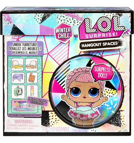 Muñeca Lol Surprise Winter Chill Hangout Space Juego Muebles