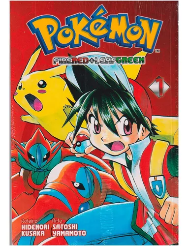 Mangá Pokémon Fire Red & Leaf Green Coleção Em 3 Volumes