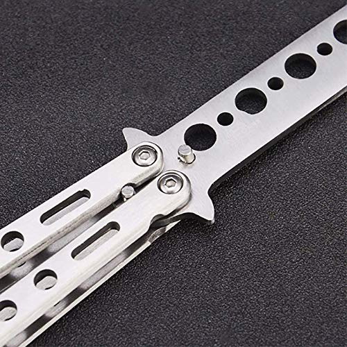 Practice Butterfly Balisong Trainer Stainless Steel Met...