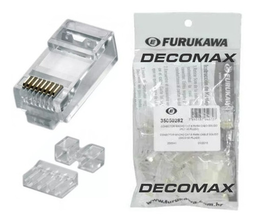 Plug Rj45 Conector Macho Cat 6 Furukawa 35050282 X 50u Bolsa