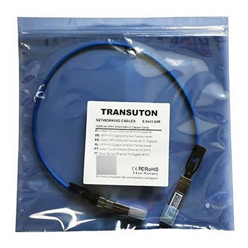 Cable 10g Sfp Dac Color Azul Pasivo Twinax Cooper Para 1