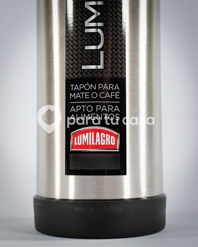Imagen 5 de 10 de Set X 2 Termos Acero Inoxidable Bala Lumilagro 1 Lt Luminox