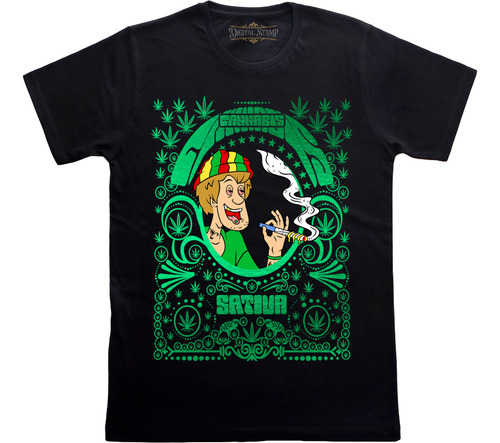 Remera Marihuana Cannabis Shaggy Dma57 Premium Algodón 100%