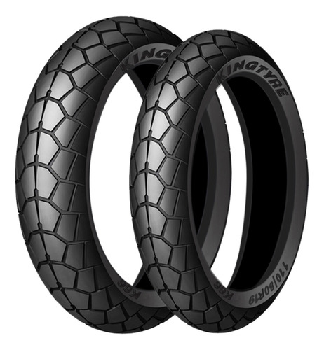 Pareja 90/90r21 + 150/70r18 Kingtyre K66/ Neumático De Moto