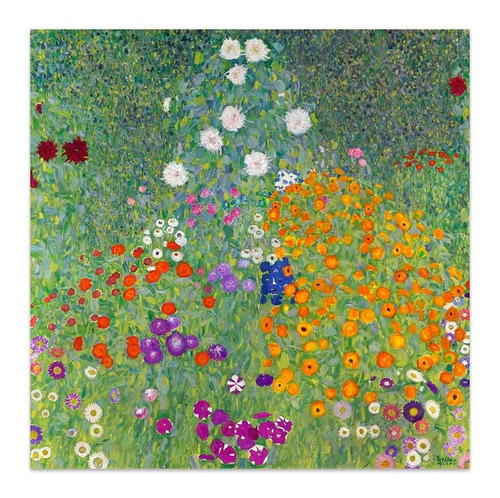 Cuadro Canvas Fine Art El Jardin Del Agricultor Klimt 30x30