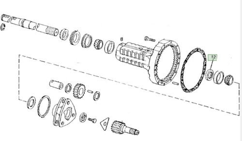 R33027 Reten John Deere Para Aceite Del Eje Trasero 4440