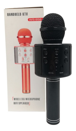 Micrófono Karaoke Bluetooth Inalámbrico Parlante Ws-1816