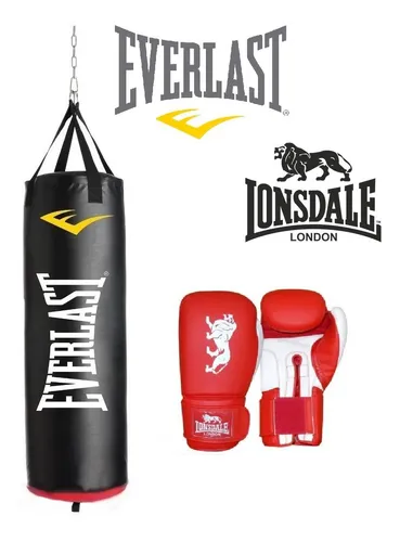 Bolsa Boxeo Everlast 90lbs guantes Lonsdale Cruiser Els